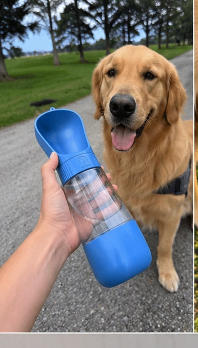 2 In 1 Portable Dog Water Bottle