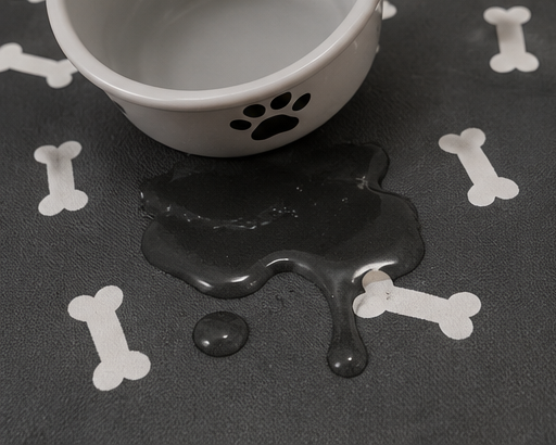 Pet Feeding Mat-Absorbent Dog Food Mat for Water Spill Bone Shaped Dog Mat for Food and Water Bowl Quick Dry Dog Water Dispenser Mat Dog Water Bowl Mat for Messy Drinkers12"*19"