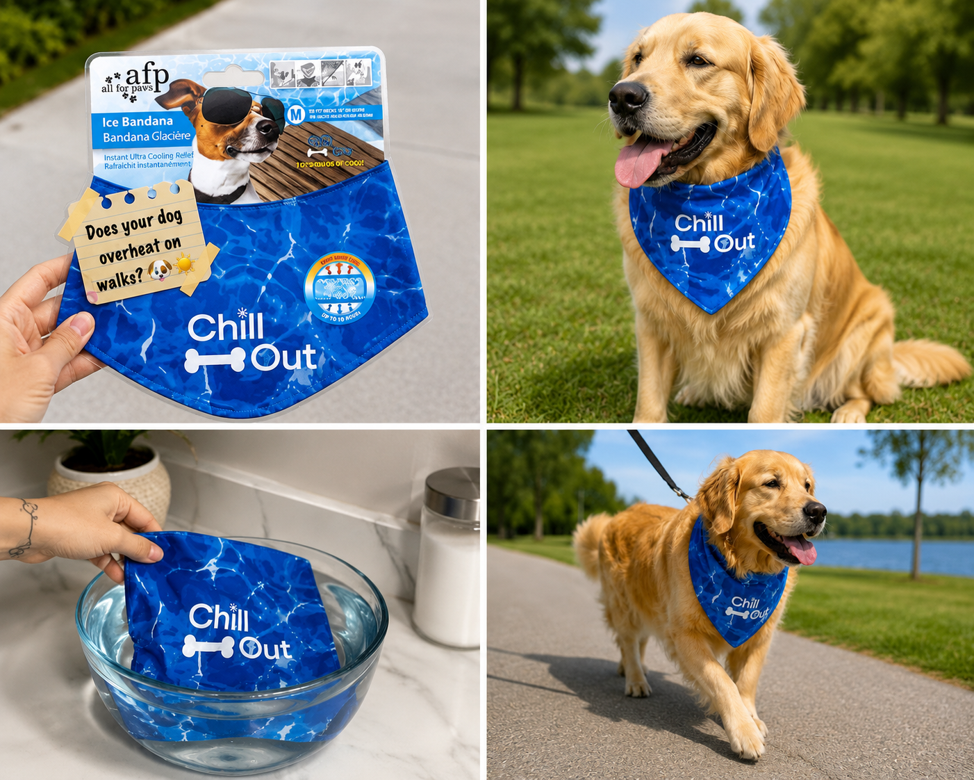 “Dog Cooling Neck Wrap — Ice Bandana for Dogs”