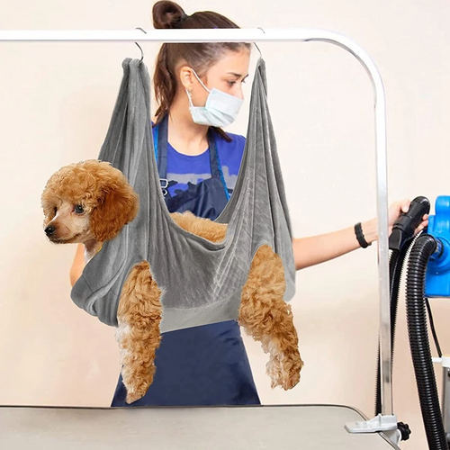 CalmGroom™ Pet Grooming Hammock – Breathable Harness for Dogs & Cats