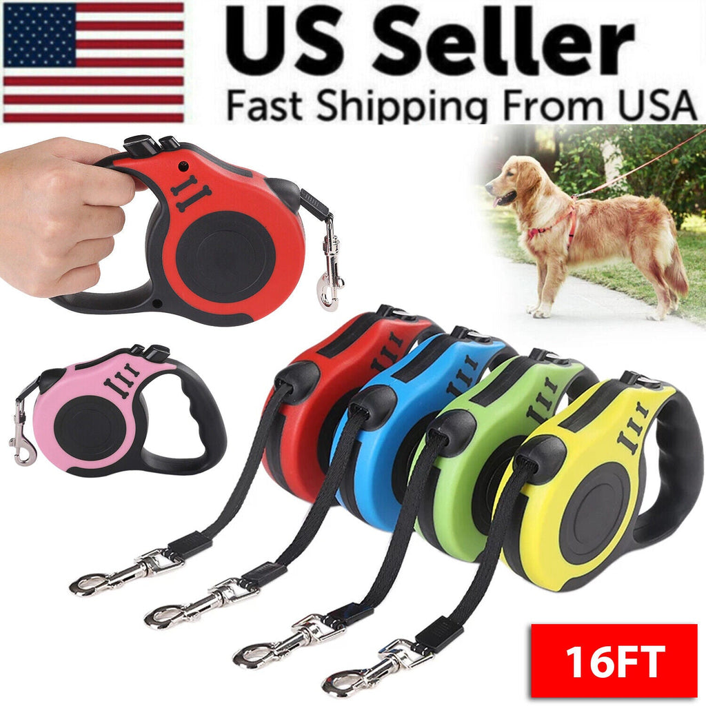 WalkFree™ Retractable Dog Leash – 16.5 FT Auto Walking Lead