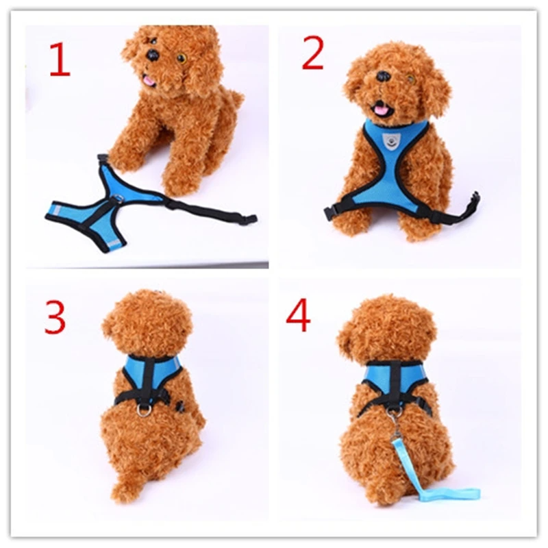 Cat Dog Pet Harness Adjustable Control Vest Dogs Reflective S M L XL Leash